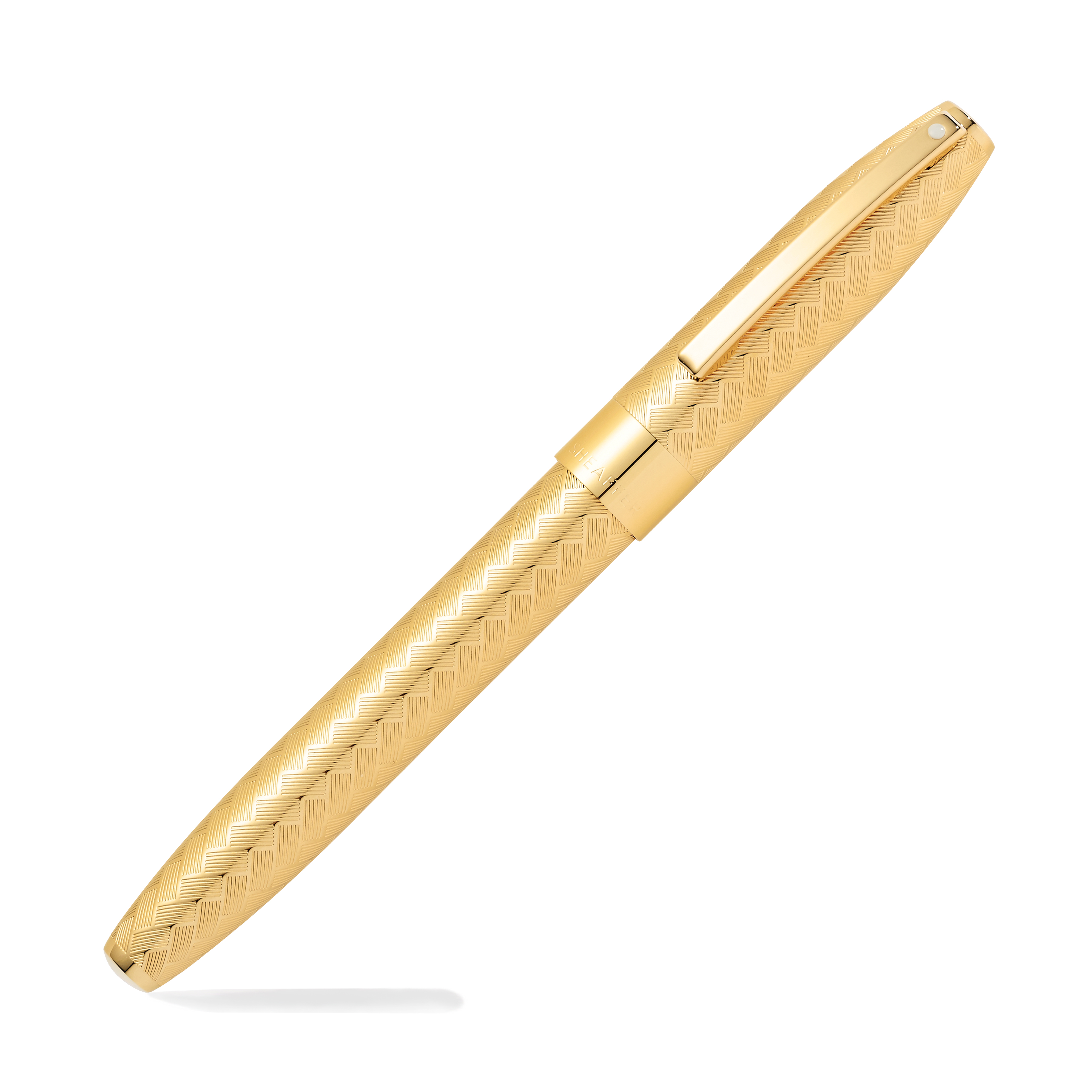 Sheaffer Legacy Rollerball Pen In 23k Gold Plated With Chevron