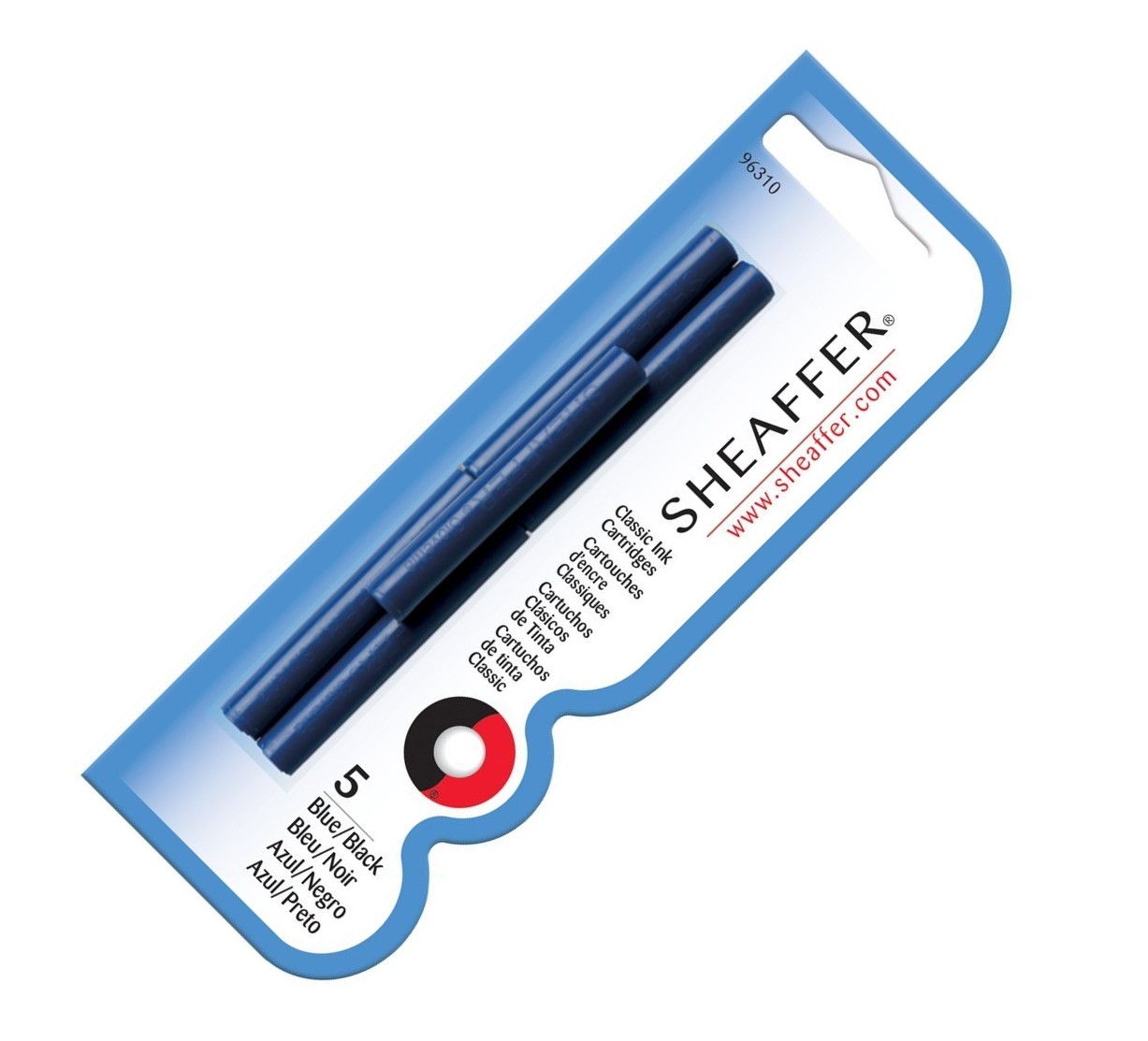 Sheaffer Refills Blue-Black 5 Pack Fountain Pen Cartridge SH-96310 New